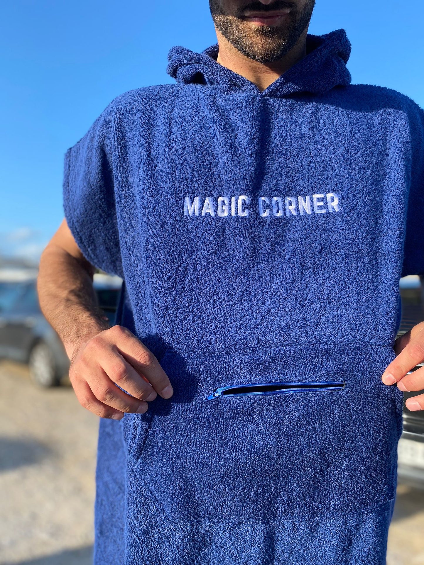 Poncho Corner Blue