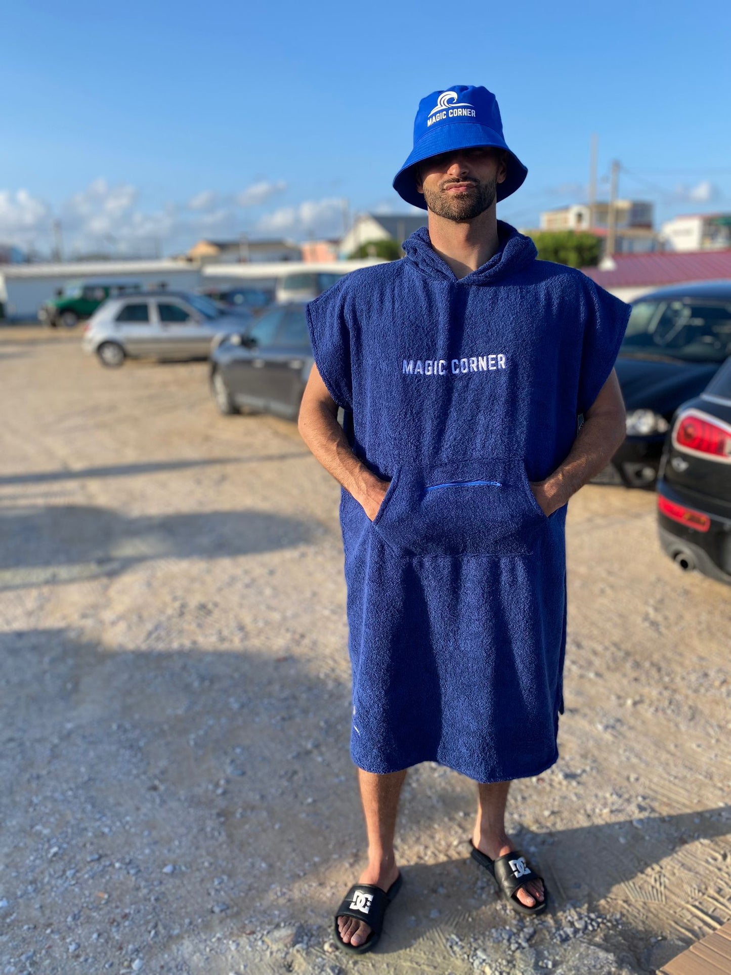 Poncho Corner Blue