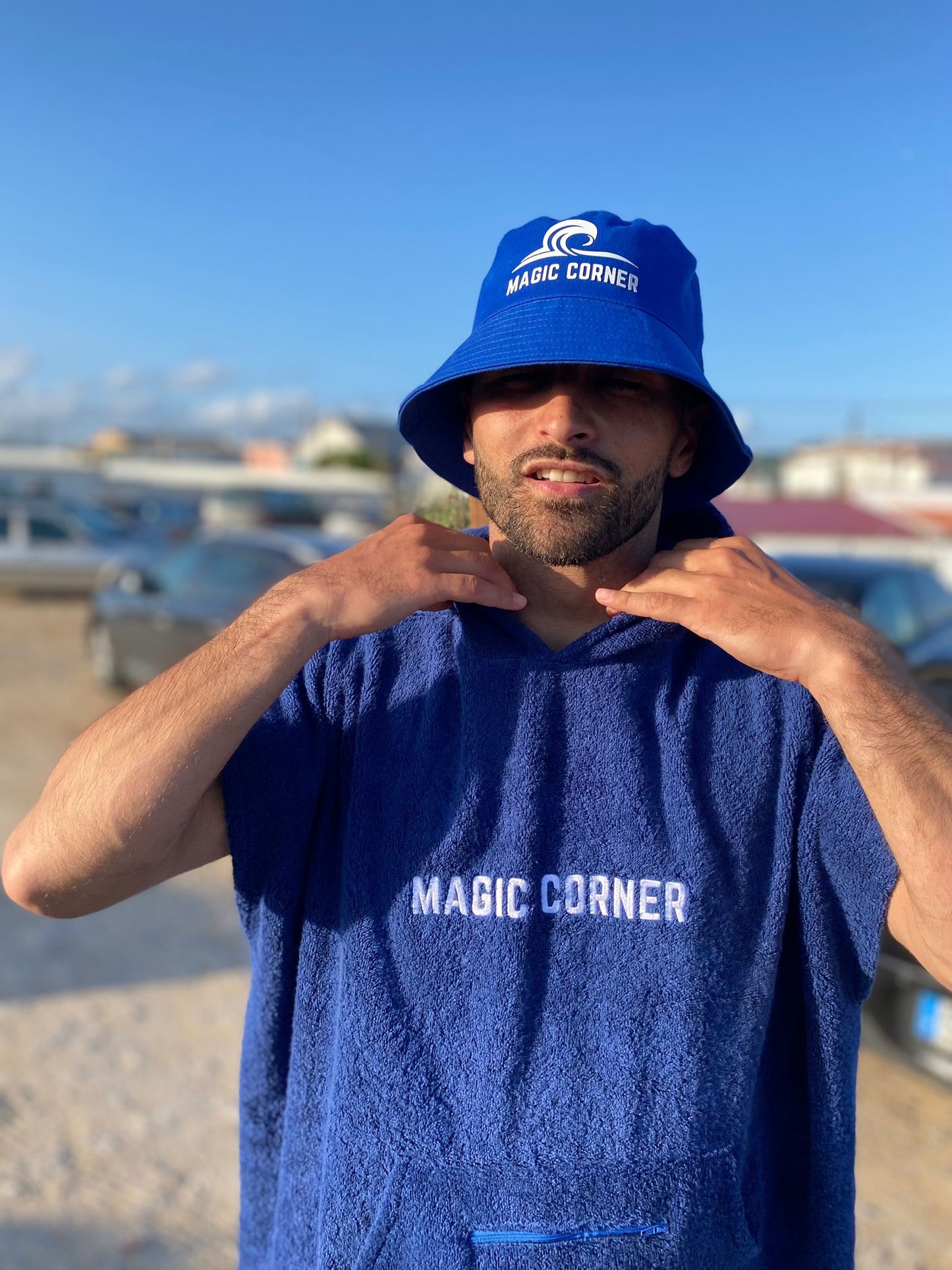 Poncho Corner Blue