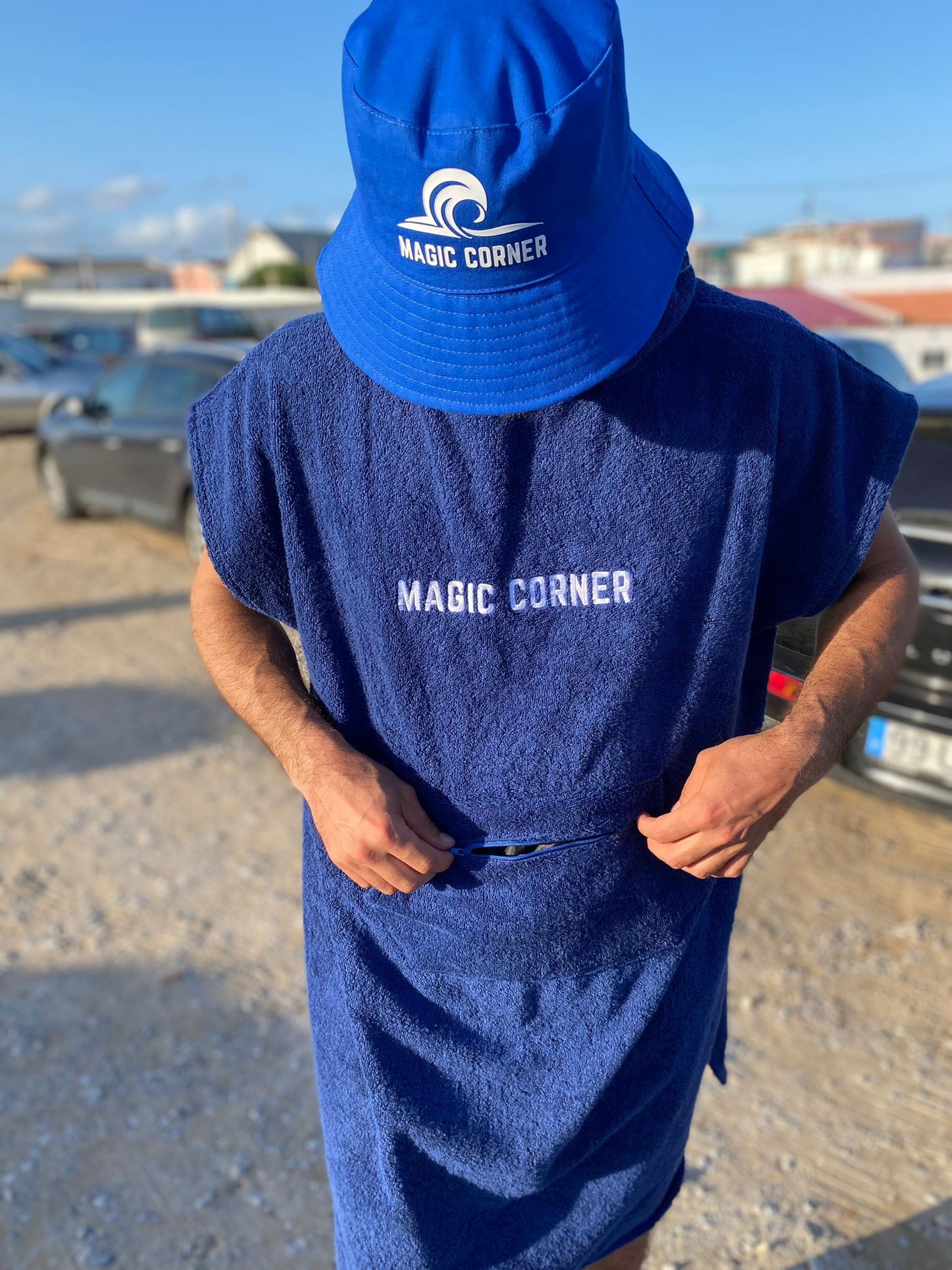 Poncho Corner Blue
