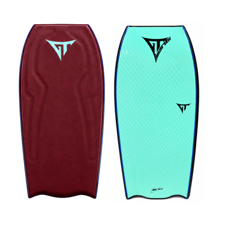 Prancha GT Boards Mega-T Squared Bat Tail Stout/Turquesa, deck e fundo